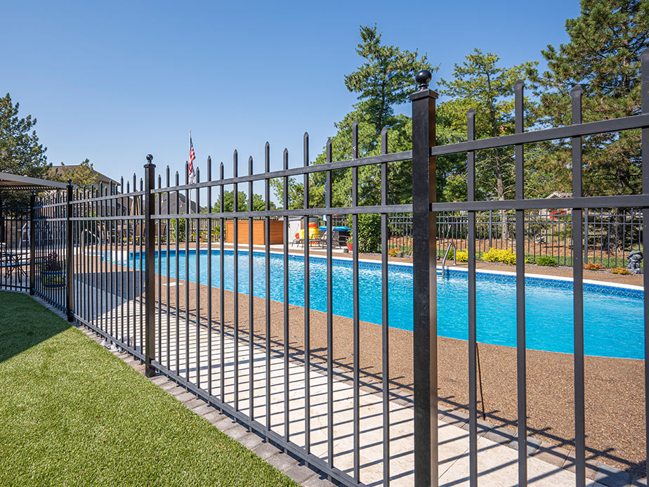 Pool Fence Example in Nebraska City Nebraska